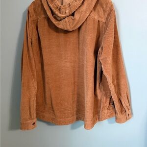WOMENS LL BEAN PULL OVER CORDUROY JACKET-
